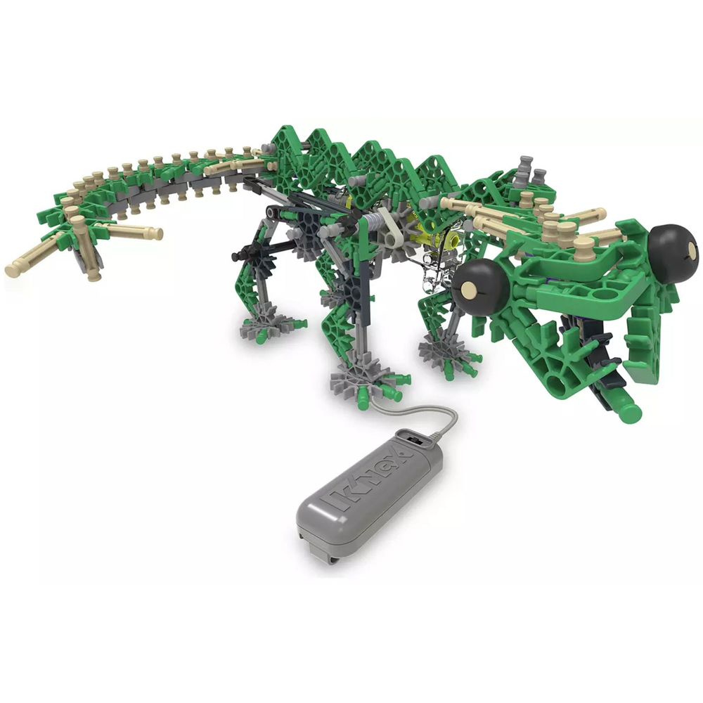 Basic Fun K'NEX Classics Motorised Green K'Nexosaurus Rex 2 Model Building Set 255 Piece Image 3