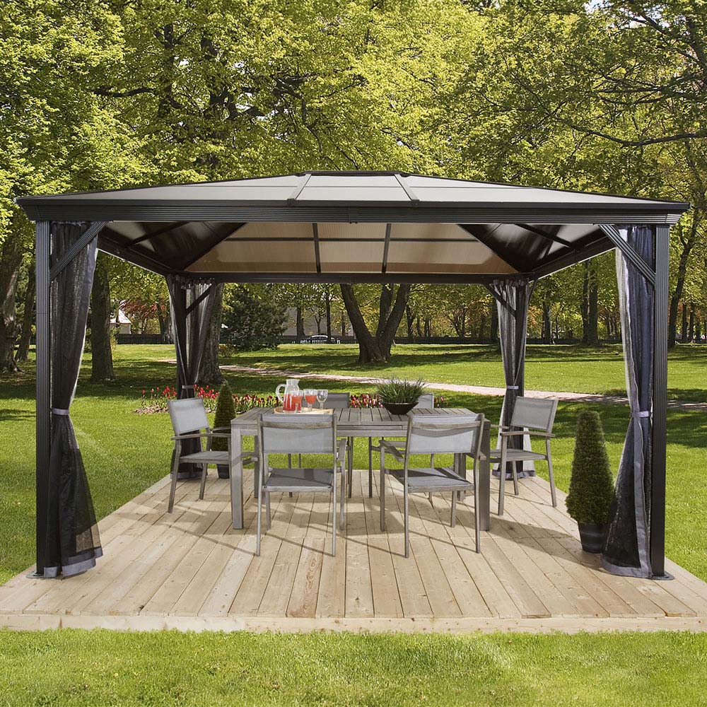Sojag Verona 3 x 3.7m Grey Gazebo Image 3