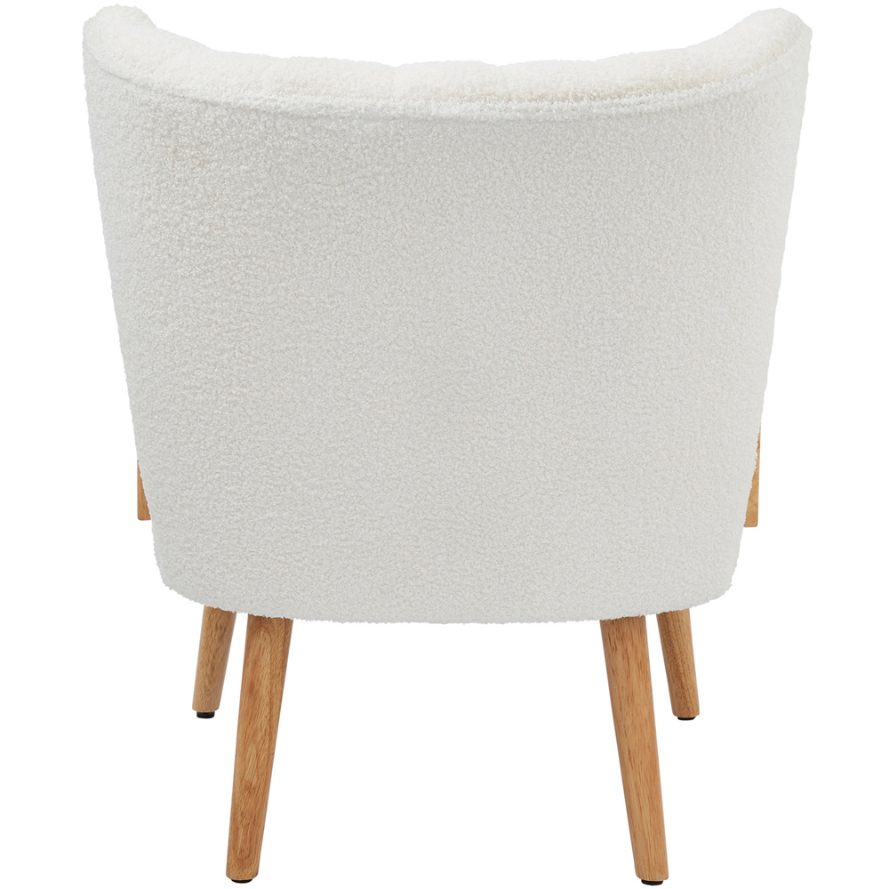 GFW Enzo Cream Teddy Accent Chair Image 5