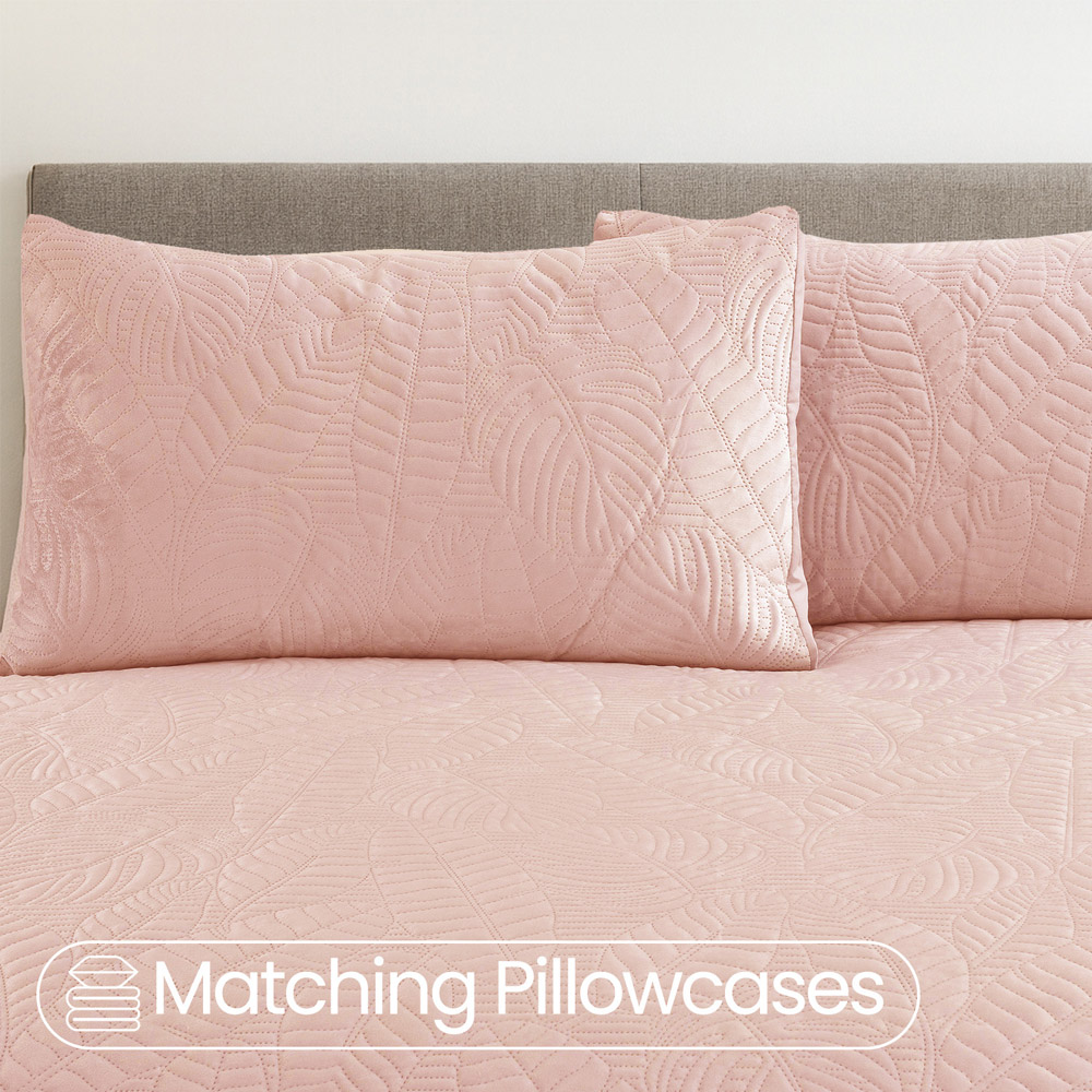 Velosso King Size Pink Savannah Velvet Duvet Set Image 4