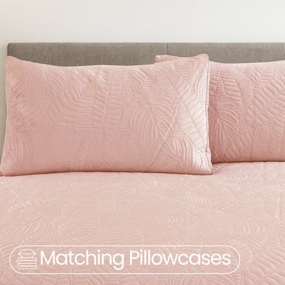 Velosso Single Pink Savannah Velvet Duvet Set Image 4