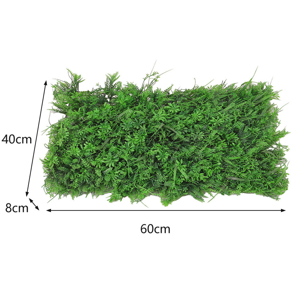 Living and Home Green Artificial Plant Hedge Wall Panel 60 x 40cm Image 5