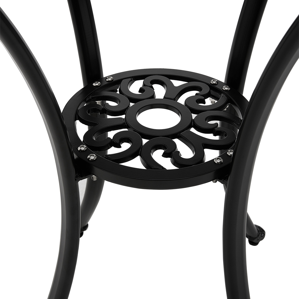 Living and Home 3 Seater Cast Aluminium Bistro Set Image 5
