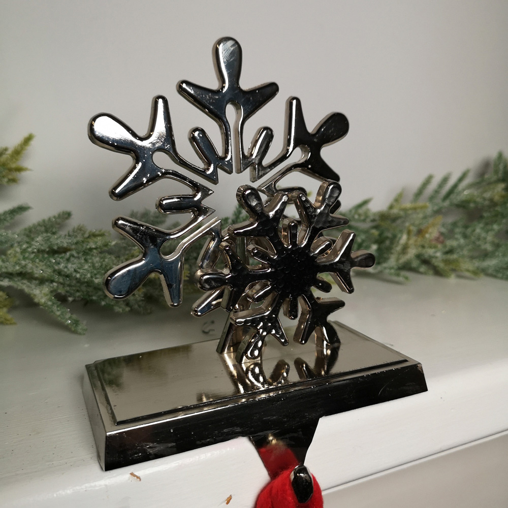 Premier Snowflake Christmas Stocking Hanger 16cm Image 2