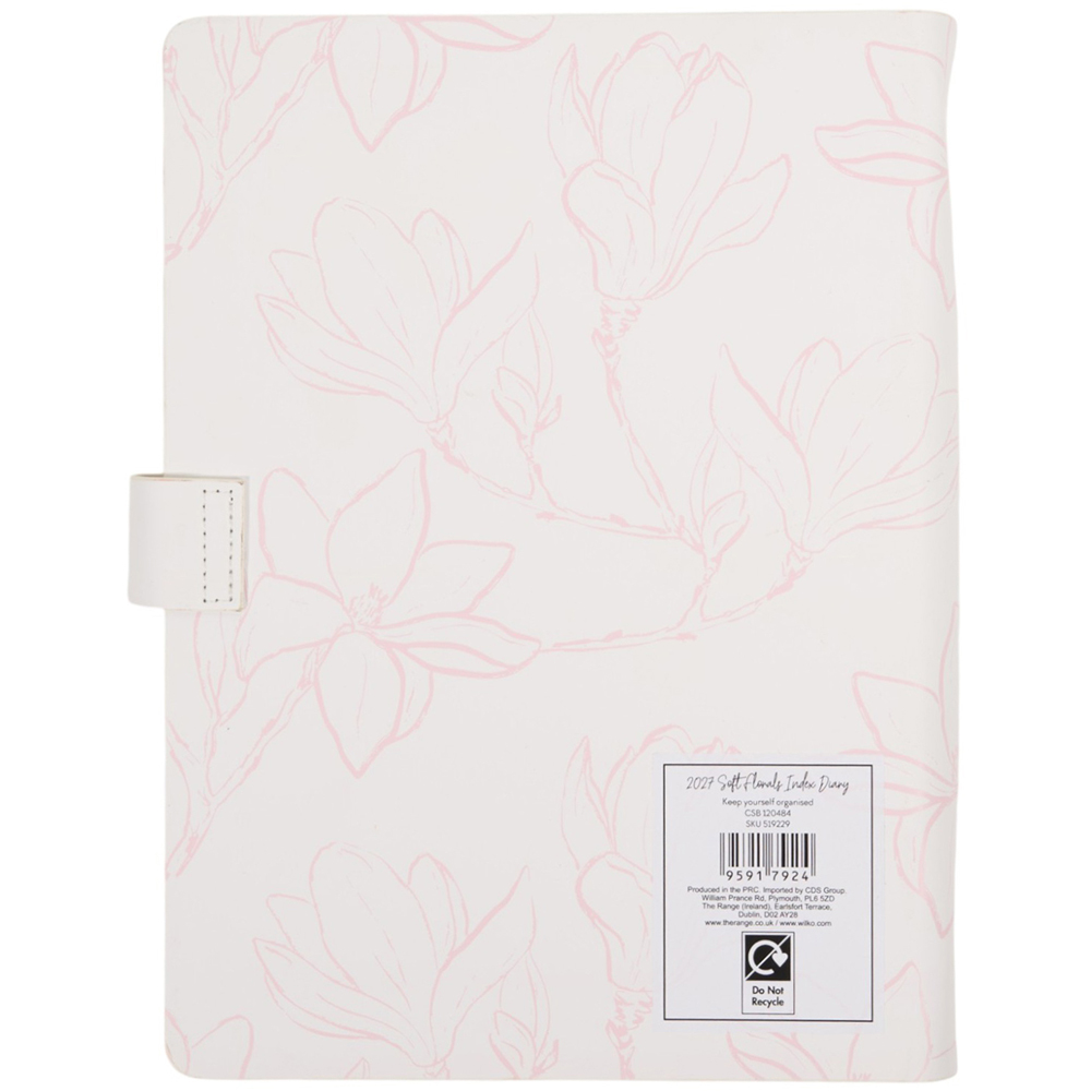 2027 Soft Florals Index Diary Image 3