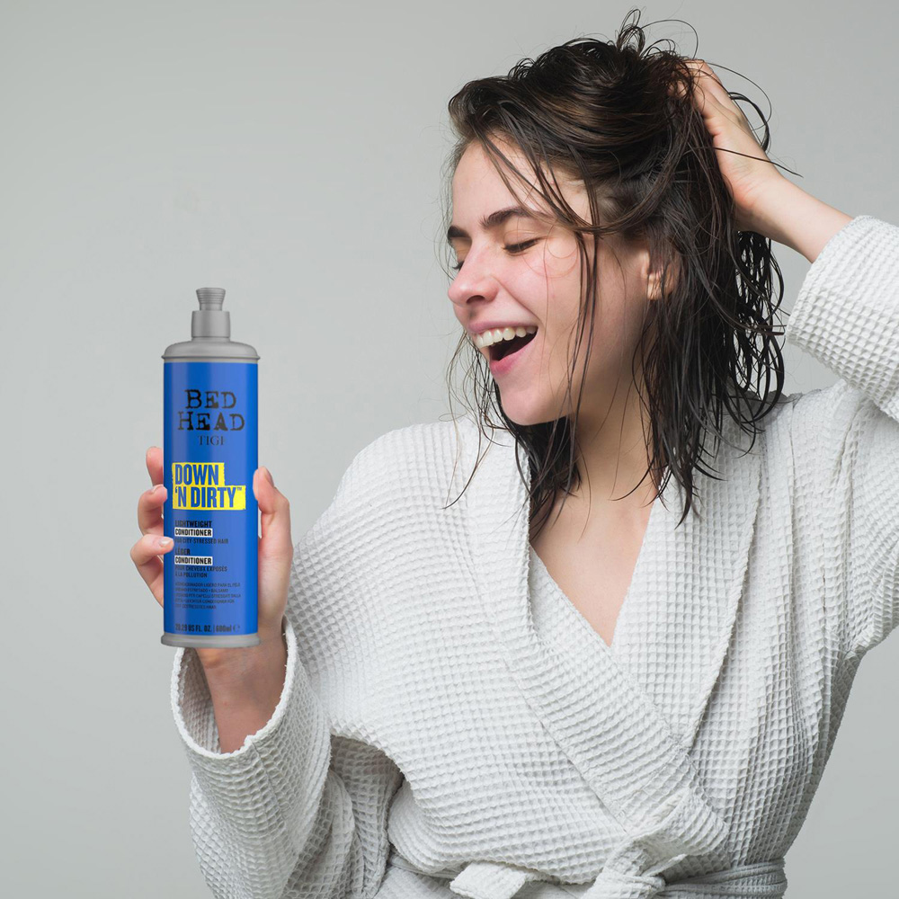 TIGI Bed Head Down N' Dirty Detox and Repair Lightweight Conditioner 600ml 3 Pack Image 7