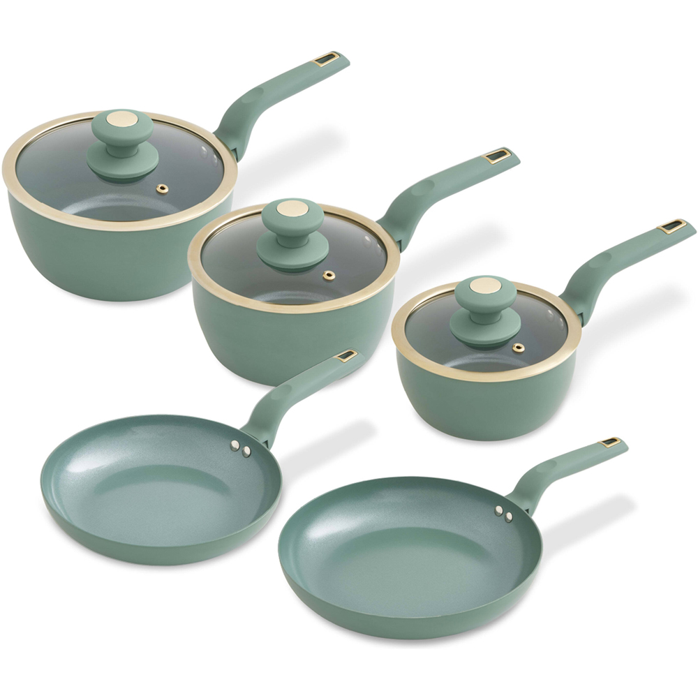 Tower 5 Piece Cavaletto Green Cookware Set Image 1
