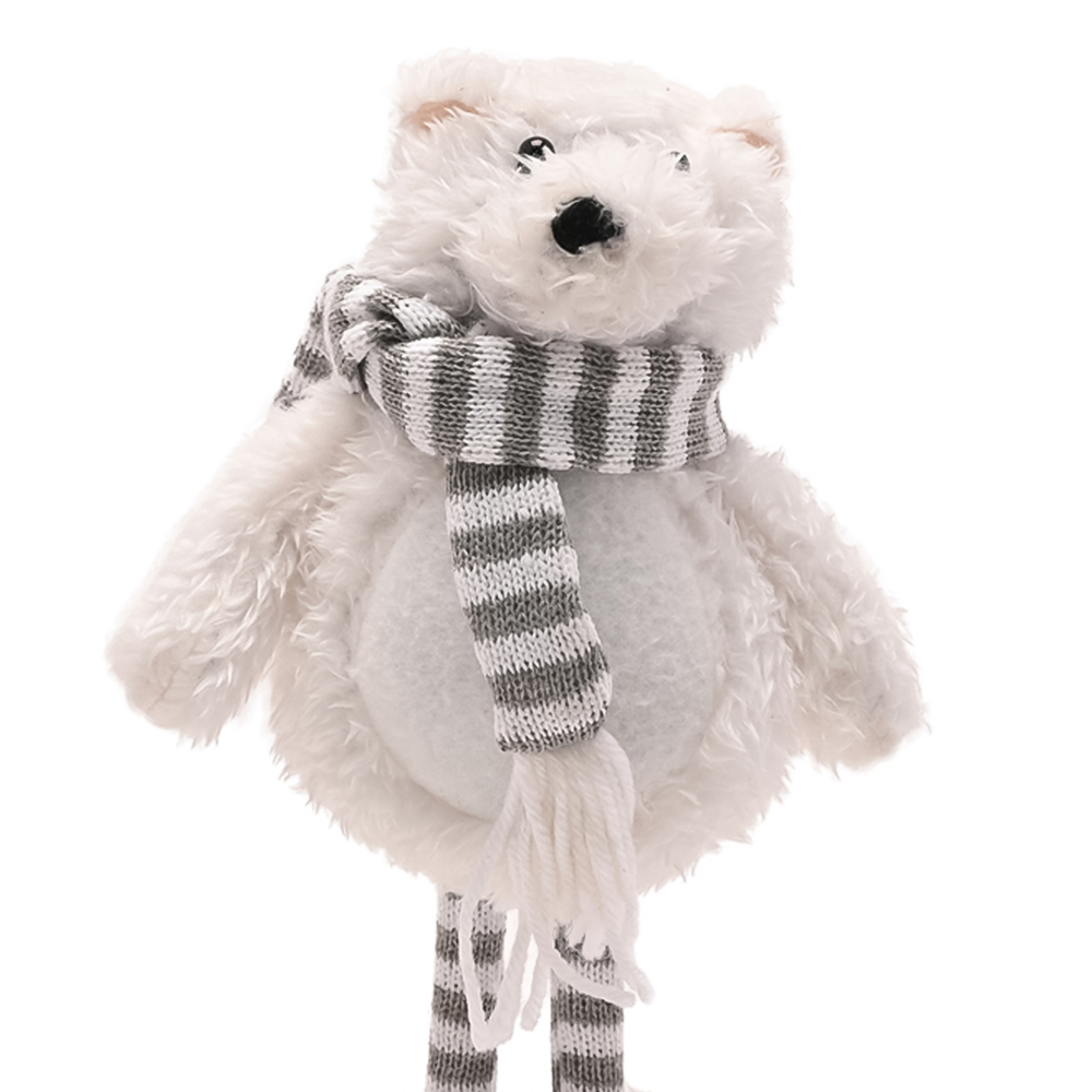 The Seasonal Gift Co. Santa and Friends Blizzard the Polar Bear Christmas Decoration 23cm Image 2