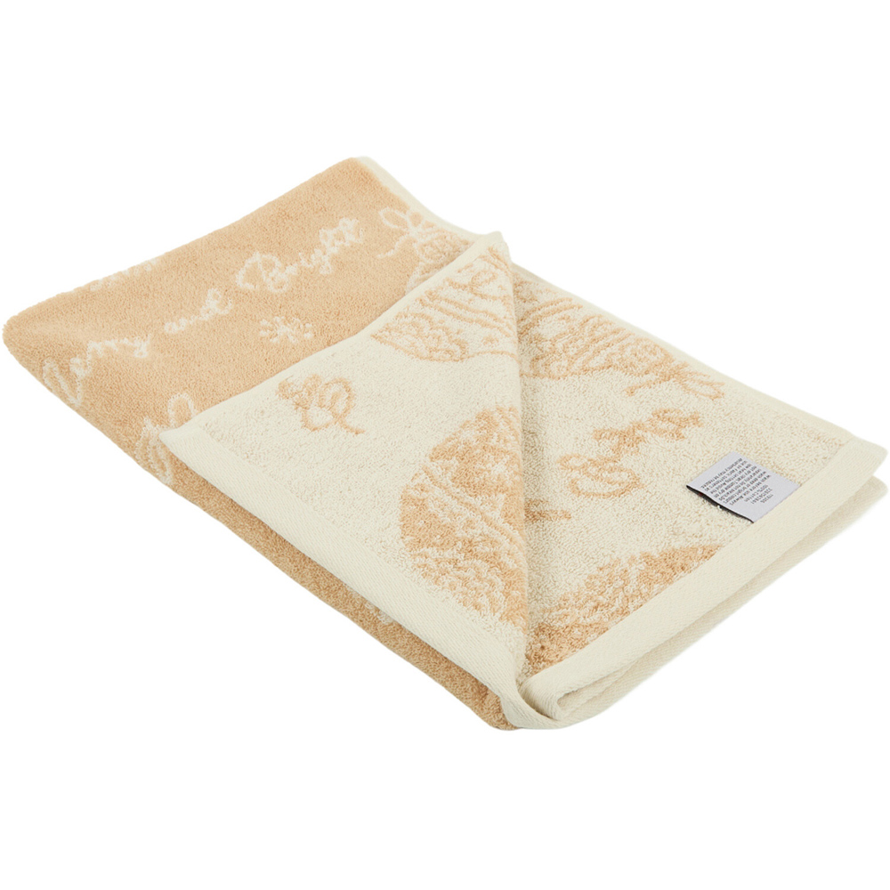 Christmas Bauble Hand Towel Natural Image 2