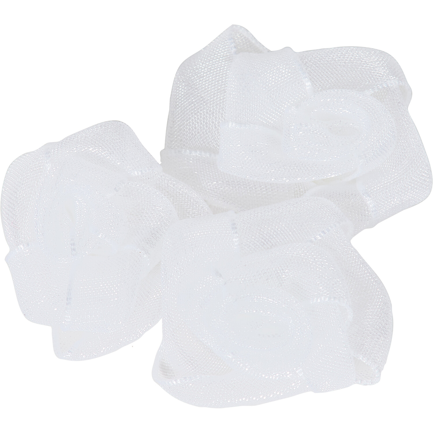 White Satin Bows/ Roses Image 3