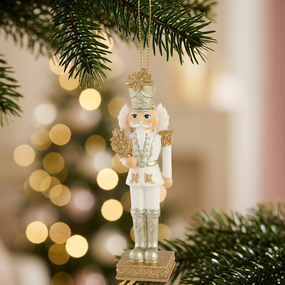 Golden Hanging Nutcracker Decoration Image 2