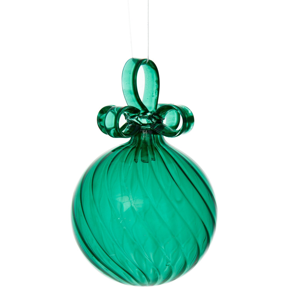 Glass Bow Bauble Image 5