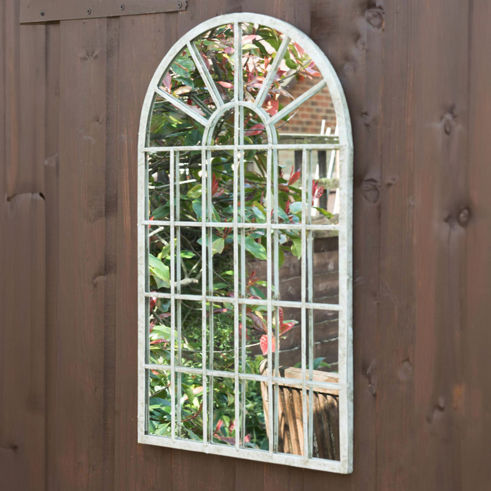 MirrorOutlet Dorset Rustic Arched Accent Wall Mirror 60 x 36cm Image 2