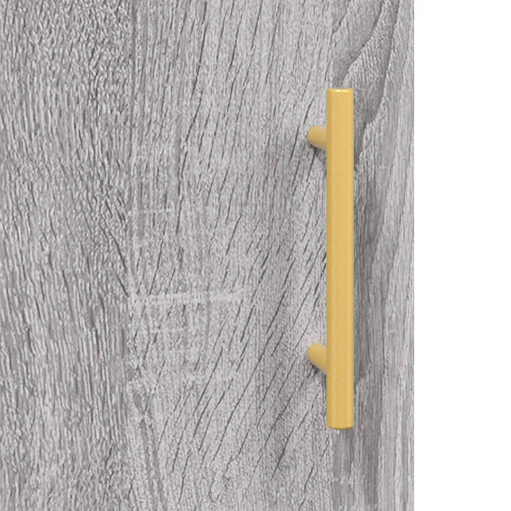 vidaXL 4 Door Grey Highboard Image 8