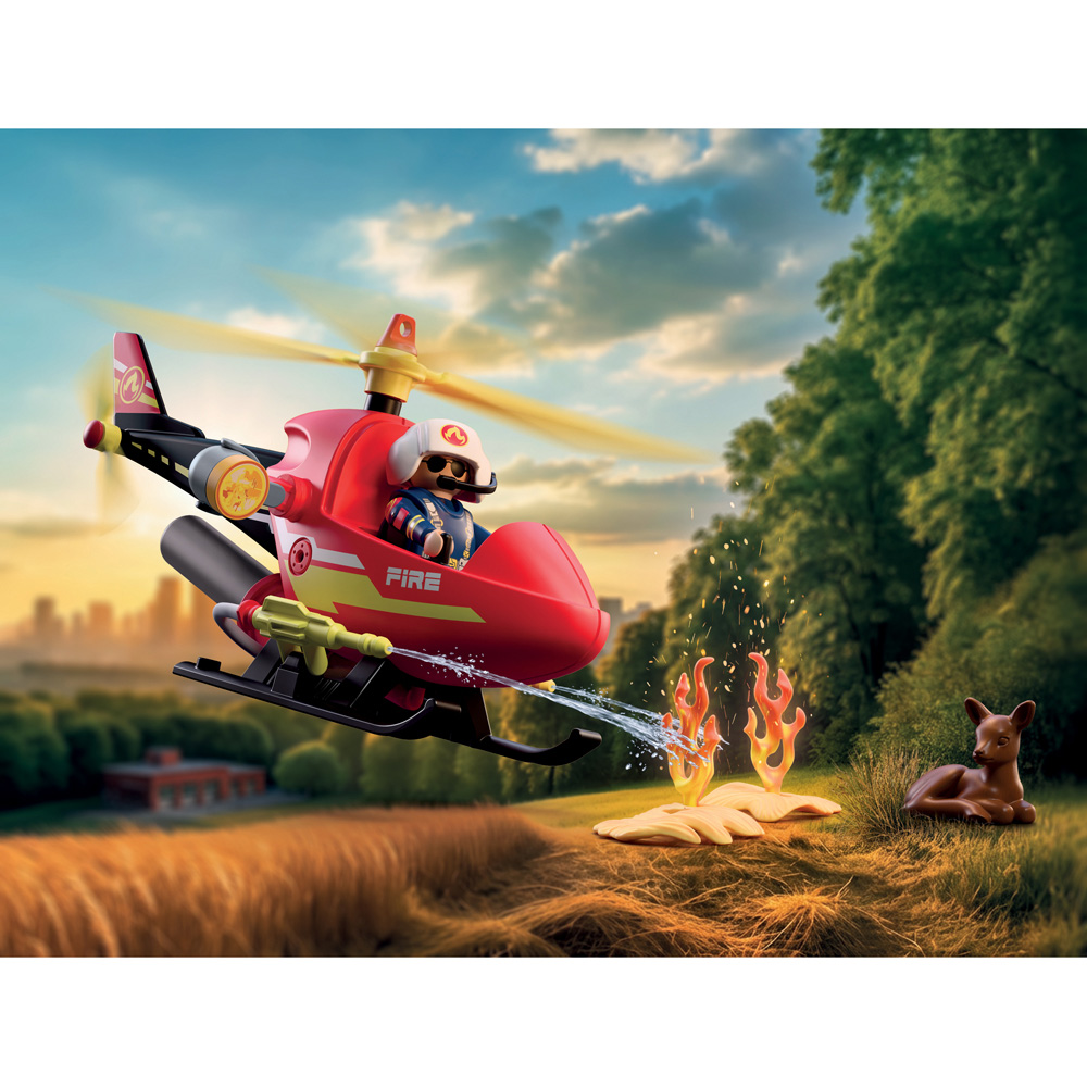 Playmobil Firefighting Helicopter Playset Image 5