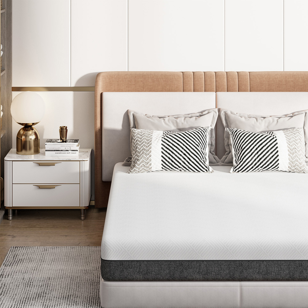 Rattrix King Size Grey Gel Memory Foam Mattress 6 inch Image 4