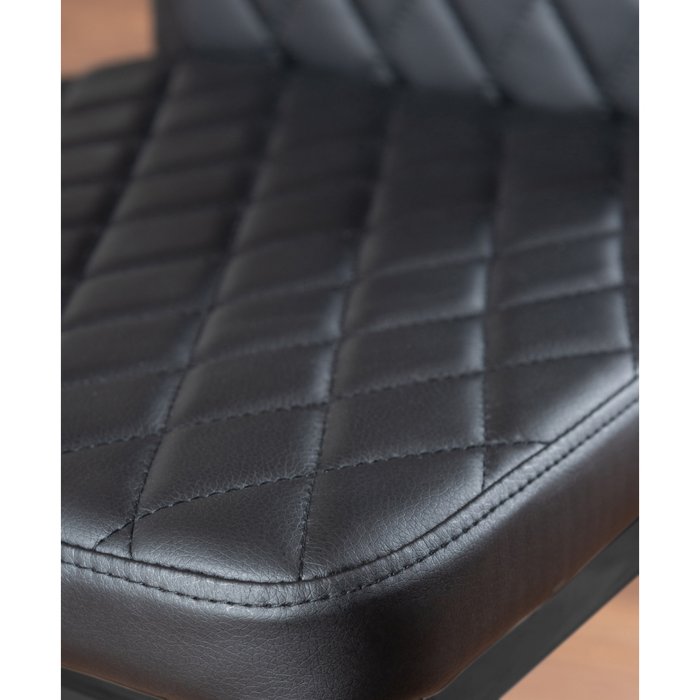 Furniturebox Solo Valera 6 Seater Dining Set Black Image 8