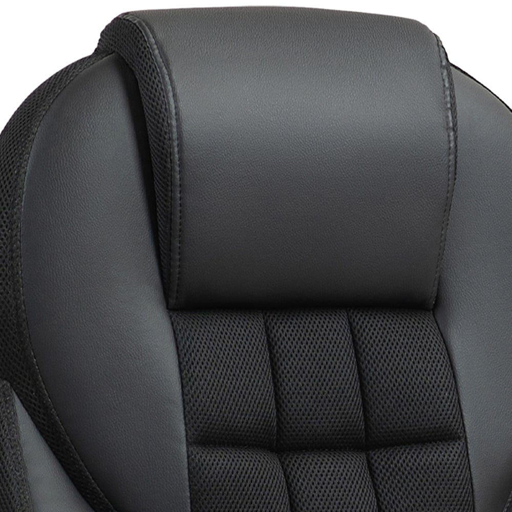 Portland Black Executive Office Chair with High Back and Armrests Image 4