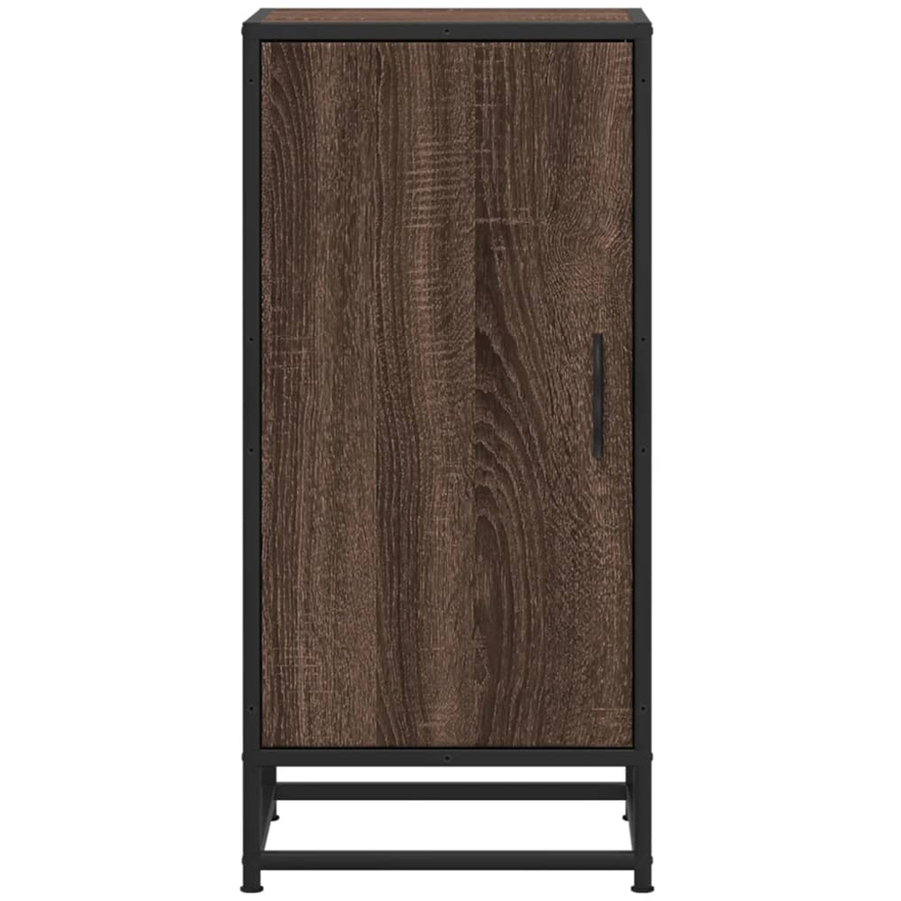 vidaXL Single Door Brown Oak Sideboard Image 3