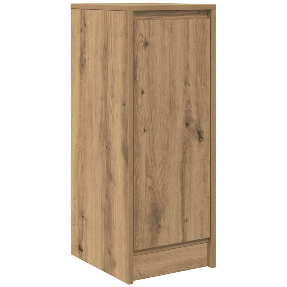 vidaXL Single Door 2 Shelf Artisan Oak Sideboard Image 2