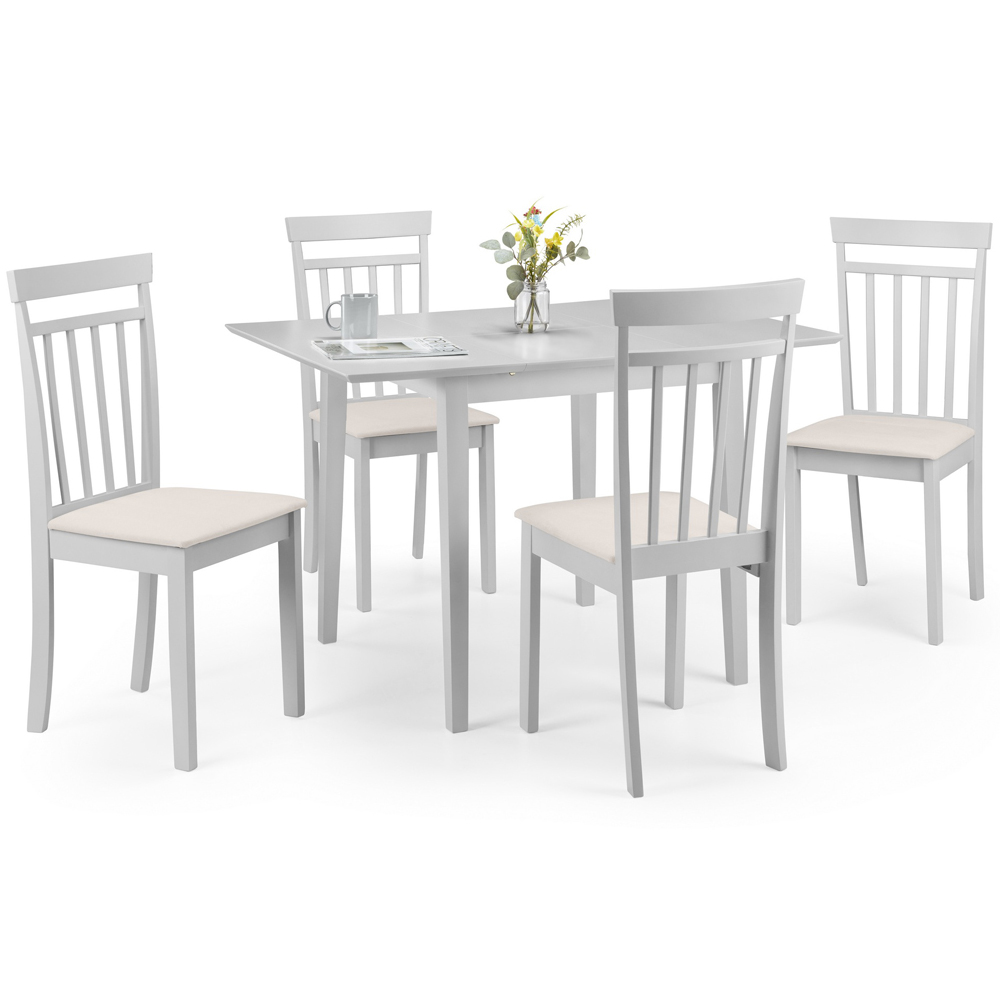 Julian Bowen Rufford 4 Seater Dining Set Grey Image 3