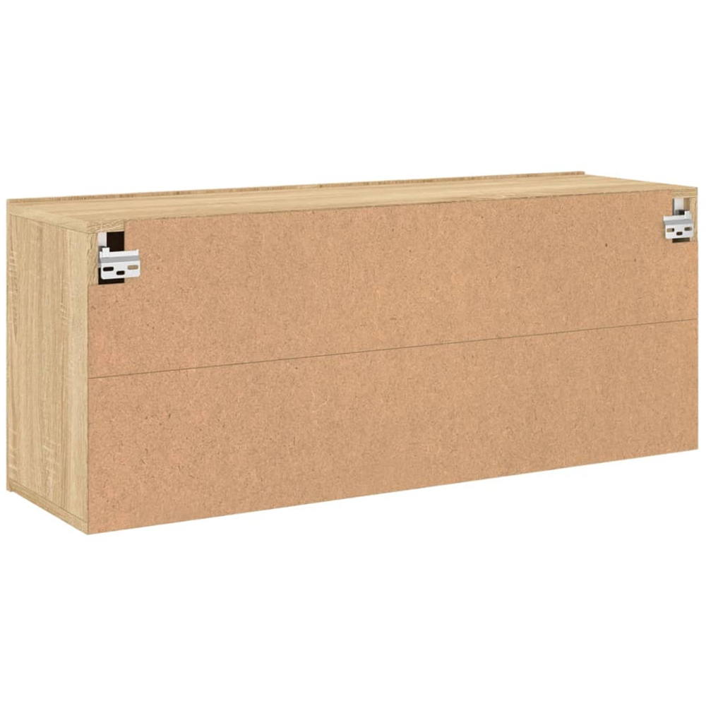 vidaXL 2 Door Sonoma Oak Wall Mounted TV Cabinet Image 8