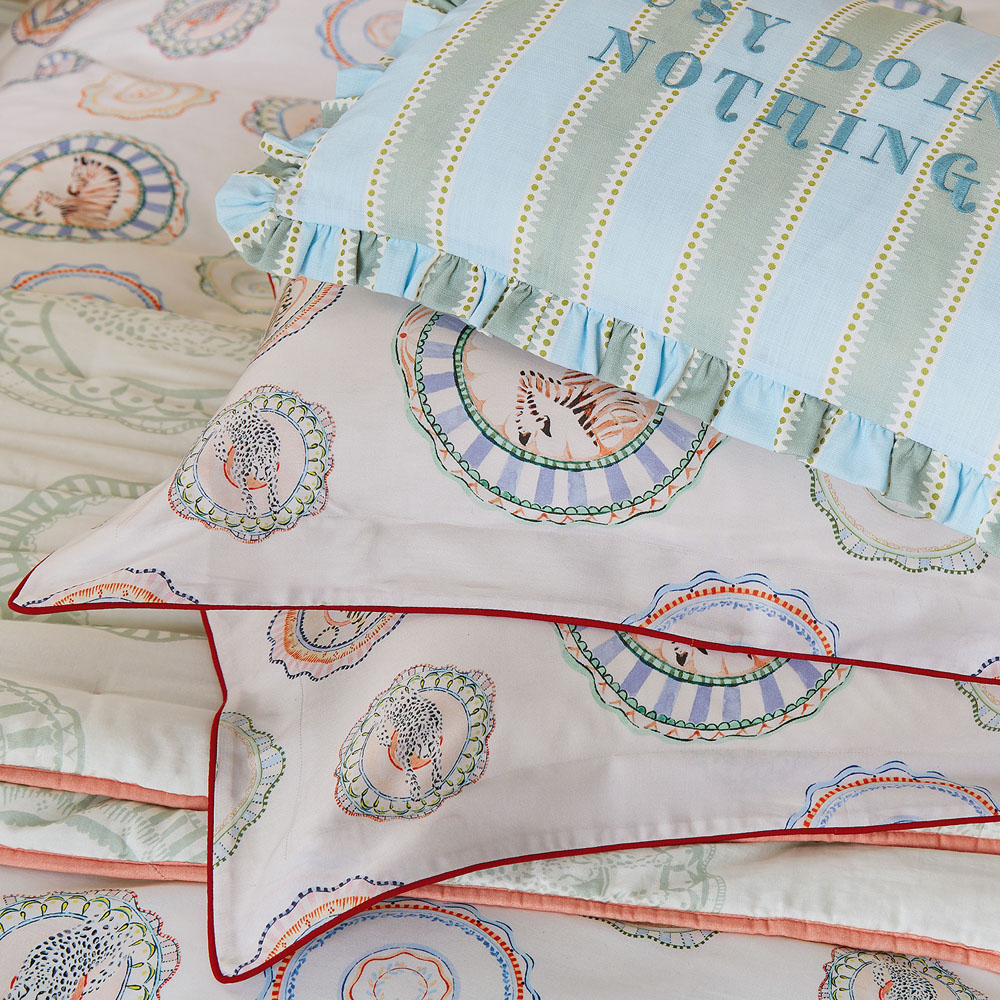 Yvonne Ellen Multicolour Busy Doing Nothing Cushion 60 x 40cm Image 2