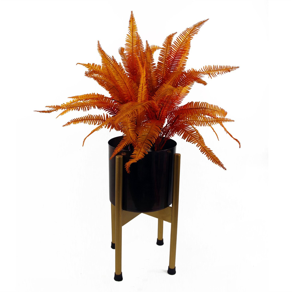 Leaf Autumn Fern Bush Artificial Plant 1.8ft Image 2