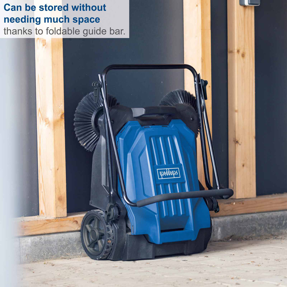 Scheppach S800 3-Brush System Push Sweeper with 20L Container Image 6