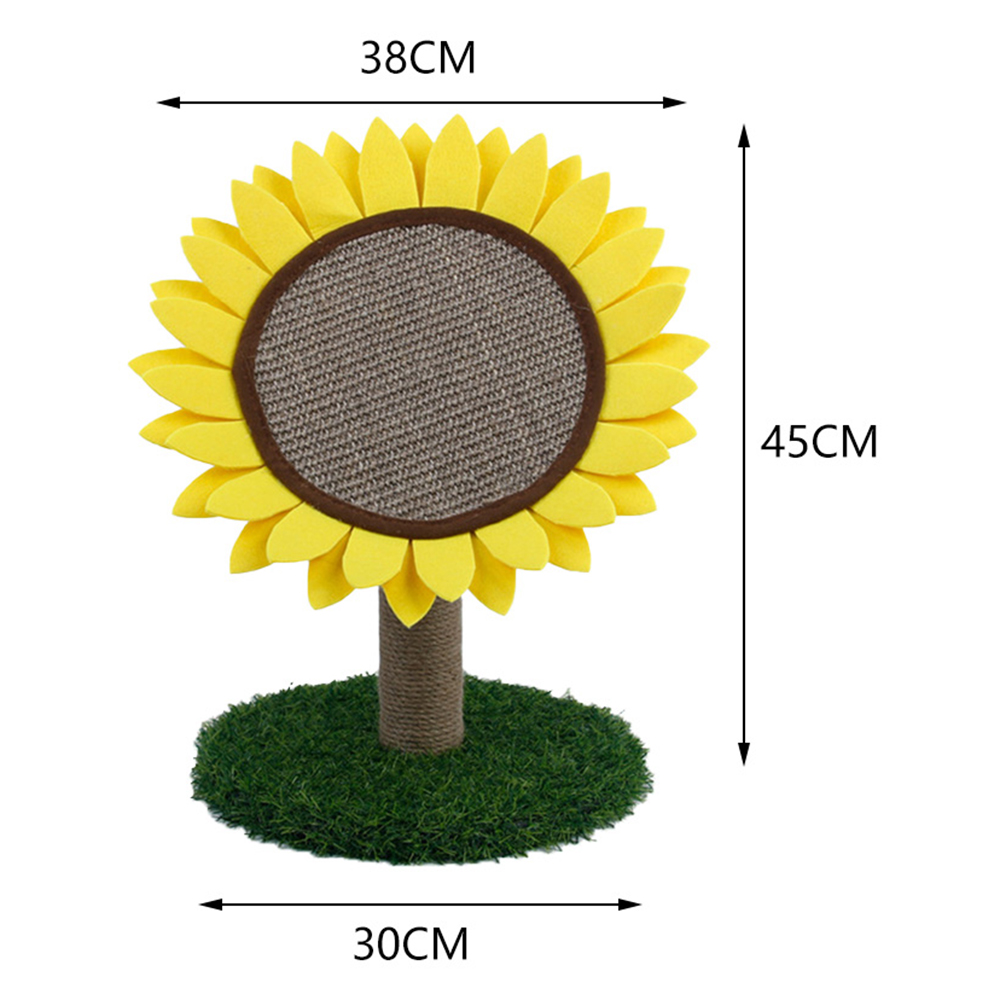 Living and Home Jute Sunflower Cat Scratching Board Image 5