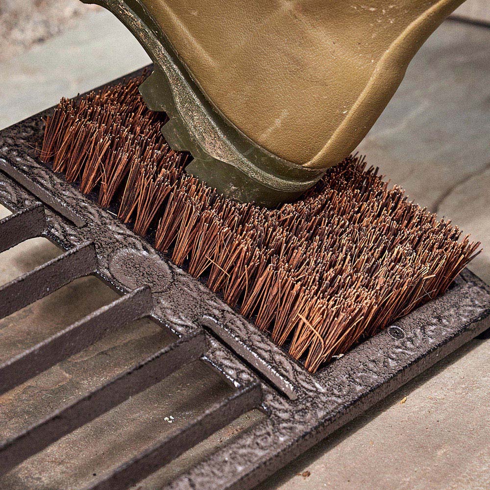 Dibor Brown Cast Iron Free Standing Boot Brush and Scraper Image 6