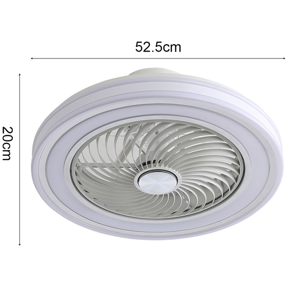 Living and Home Acrylic LED Ceiling Fan Light 21 inch Image 9