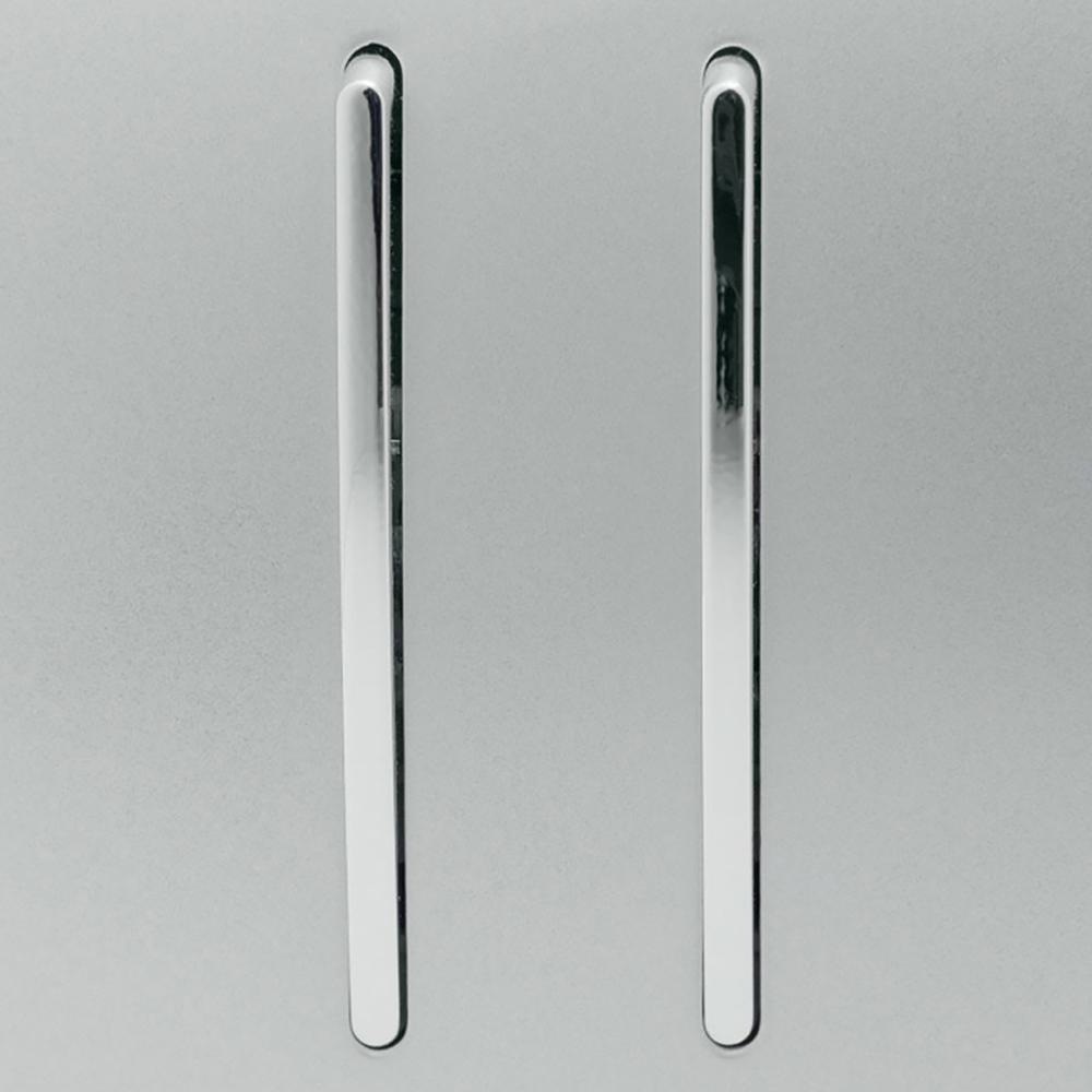 Trendi Switch 2 Gang 10amp Platinum Silver Rocker Light Switch Image 2