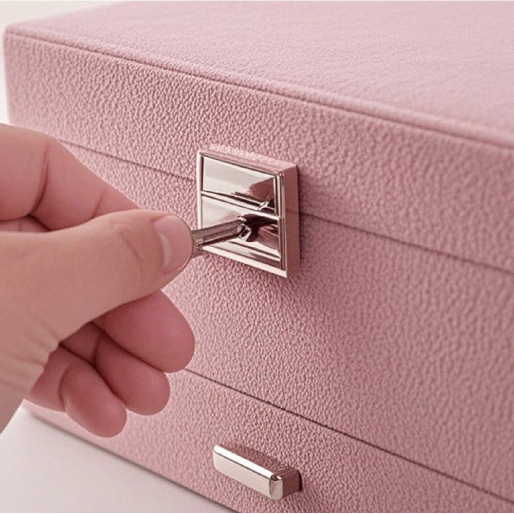 Modcraft 3 Layer Pink Jewellery Box Organizer Image 3