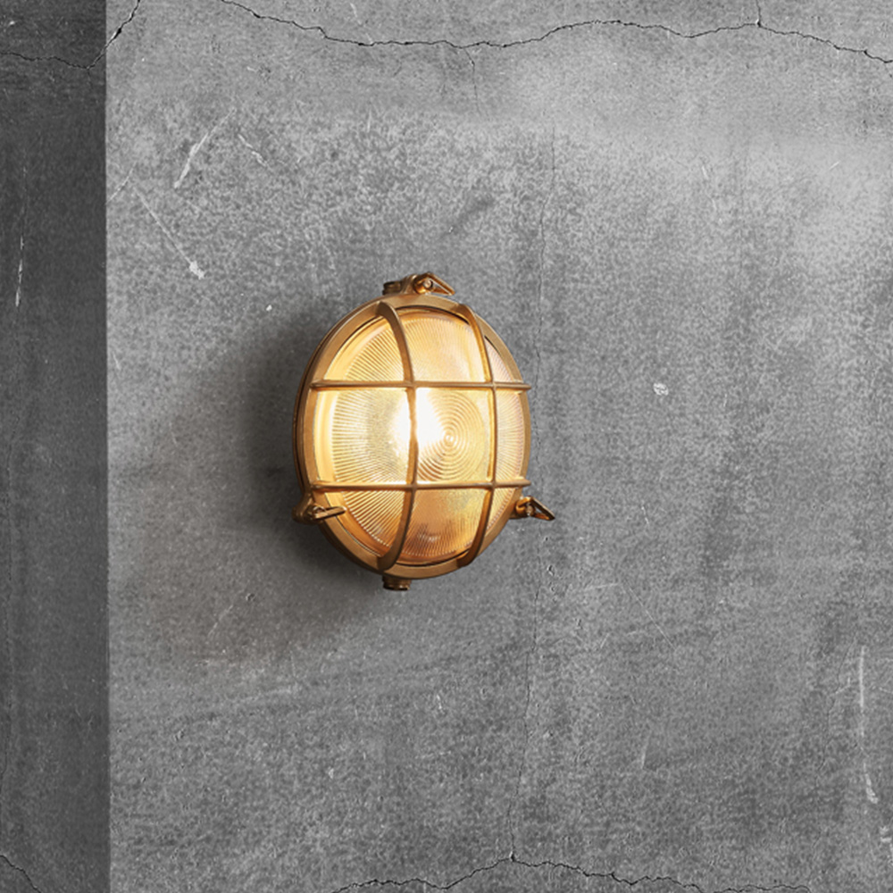 Nordlux Polperro Brass Outdoor Wall Light Image 4