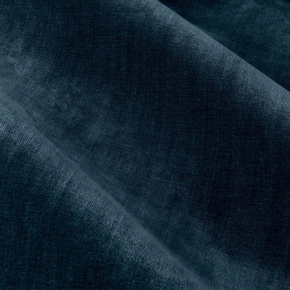 Yard Heavy Navy Chenille Velvet Pencil Pleat Curtains 168 x 183cm Image 3