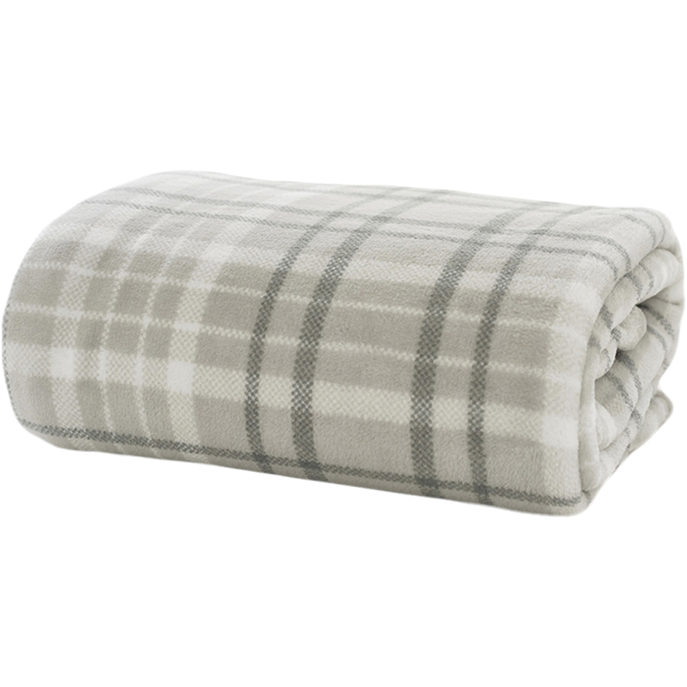 Deyongs Silver Snuggle Touch Tartan Throw 140 x 180cm Image 1
