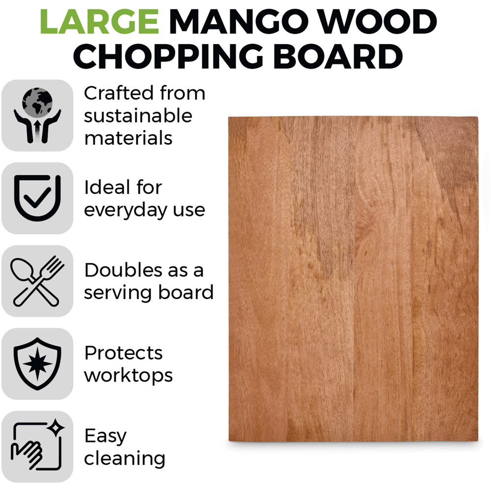 Tower Large Mango Wood Chopping Board Image 2