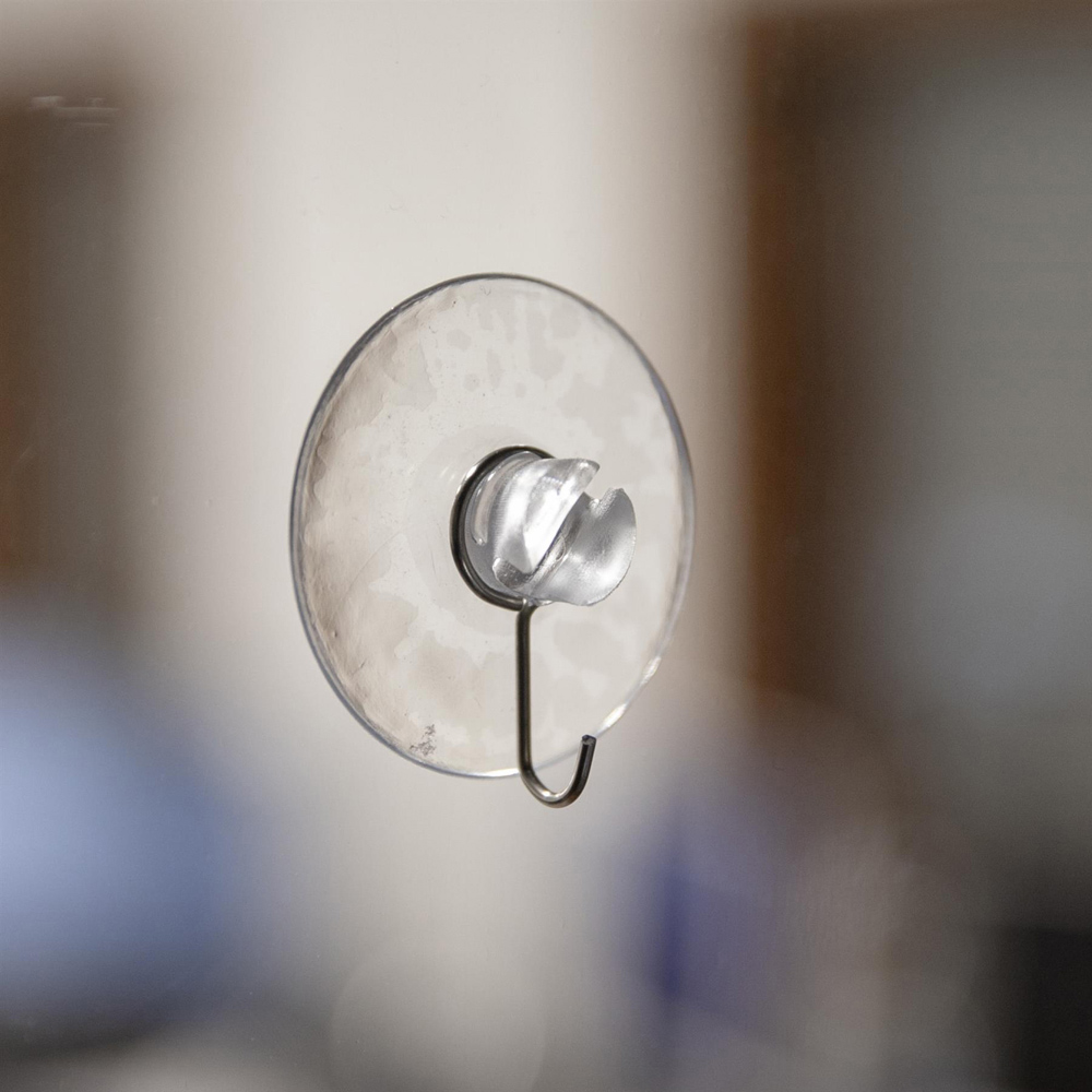 Shatchi Suction Cups with Metal Hooks 4.3cm 6 Pack Image 2