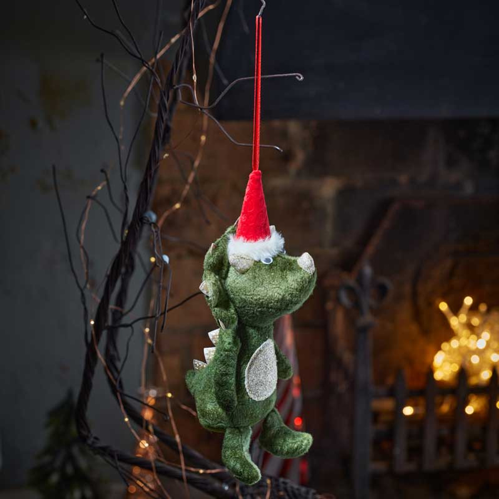 Marco Paul Green Plush Dinosaur Pendant Image 2