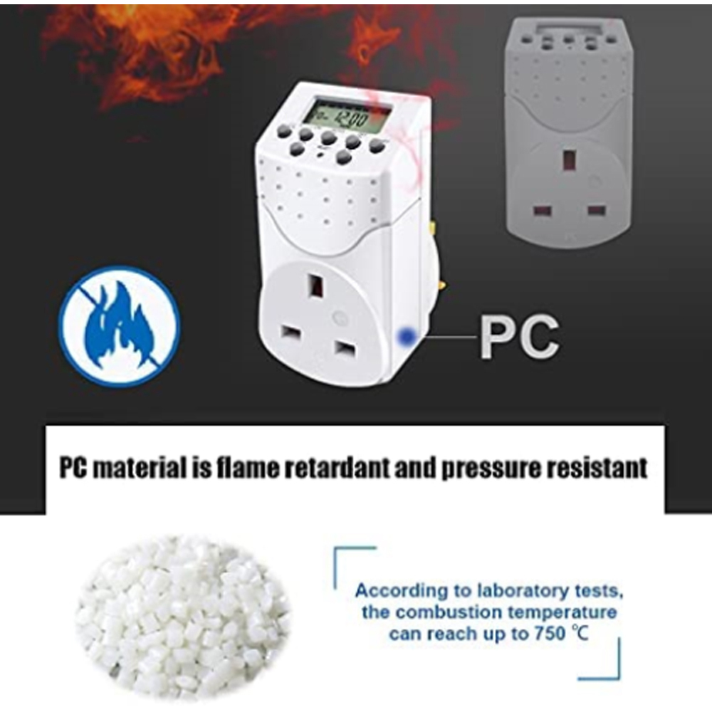 ExtraStar 2 Pack White Programmable Digital Timer Image 5