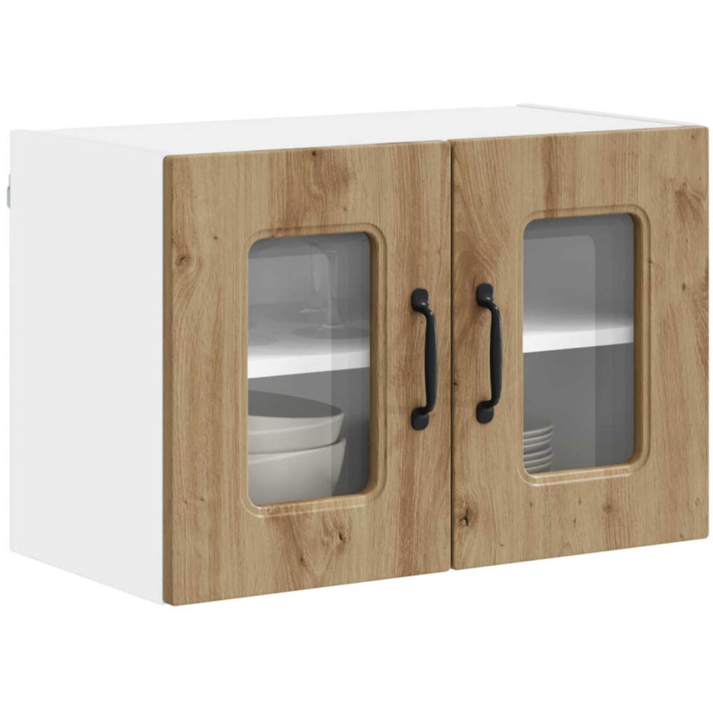 vidaXL Kalmar 2 Door Artisan Oak Wall Kitchen Cabinet Image 3