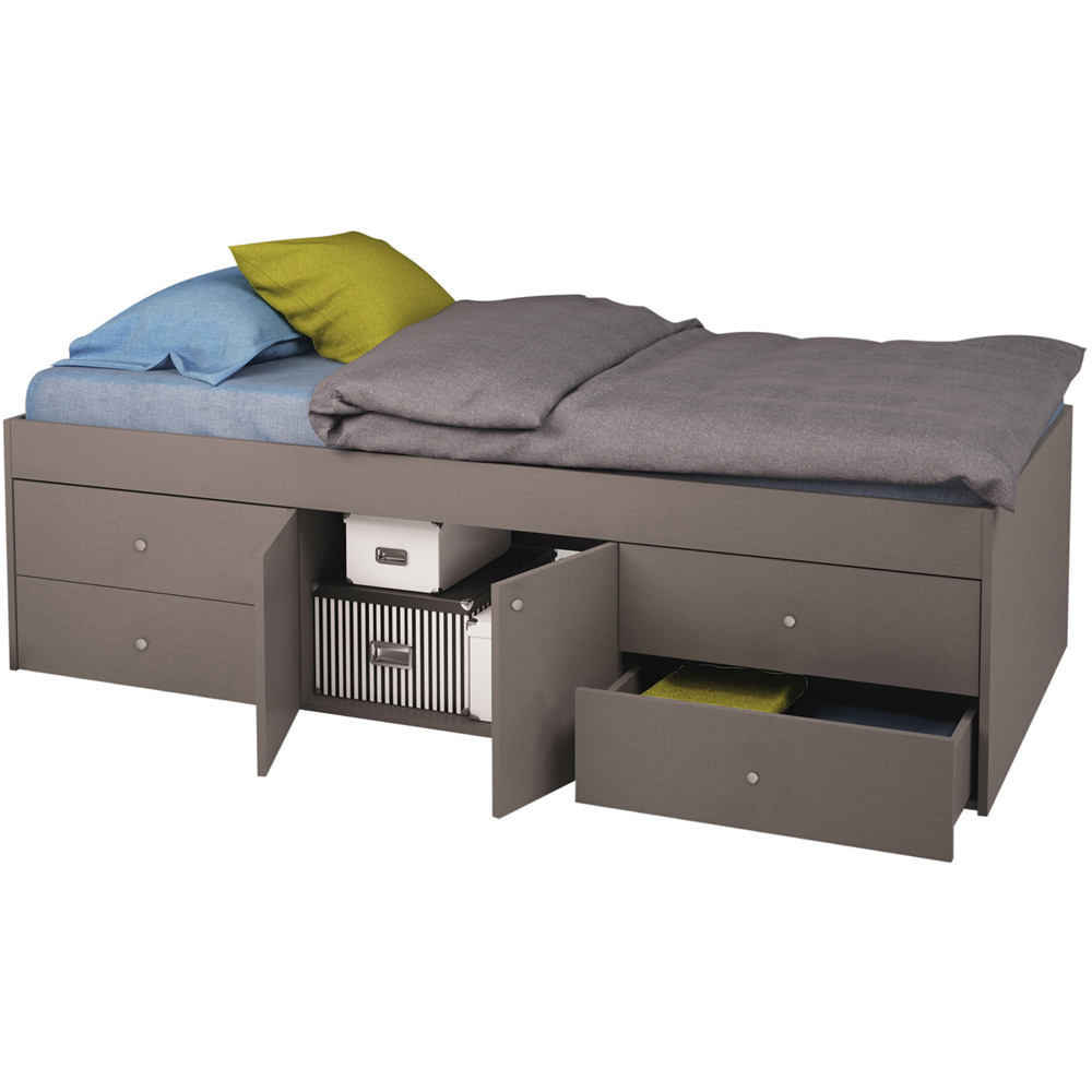 Kudl Single Grey Captains Cabin Bed Image 2