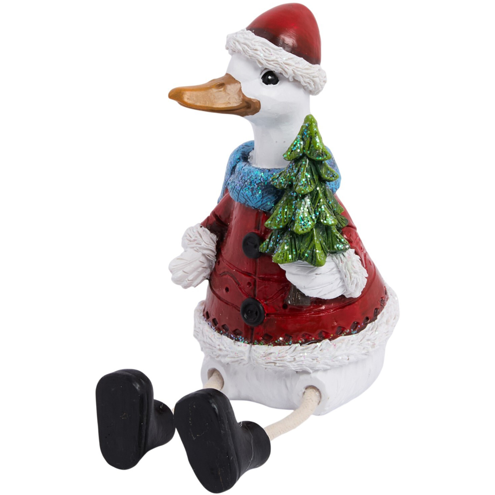 Shelf Sitting Christmas Duck Image 5