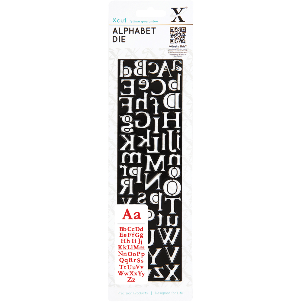 Xcut Silver Centurion Alphabet Die Image