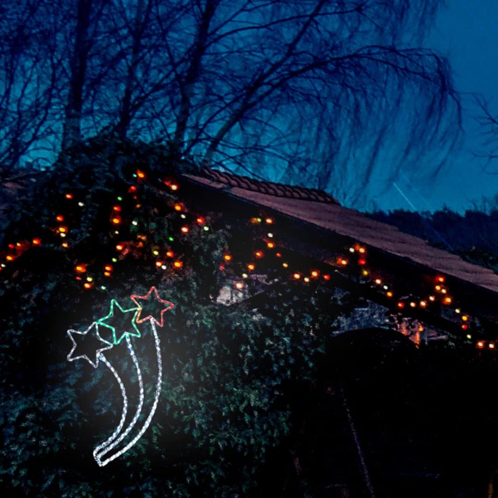 Marco Paul Multicolour LED 3 Shooting Star Rope Light Image 3