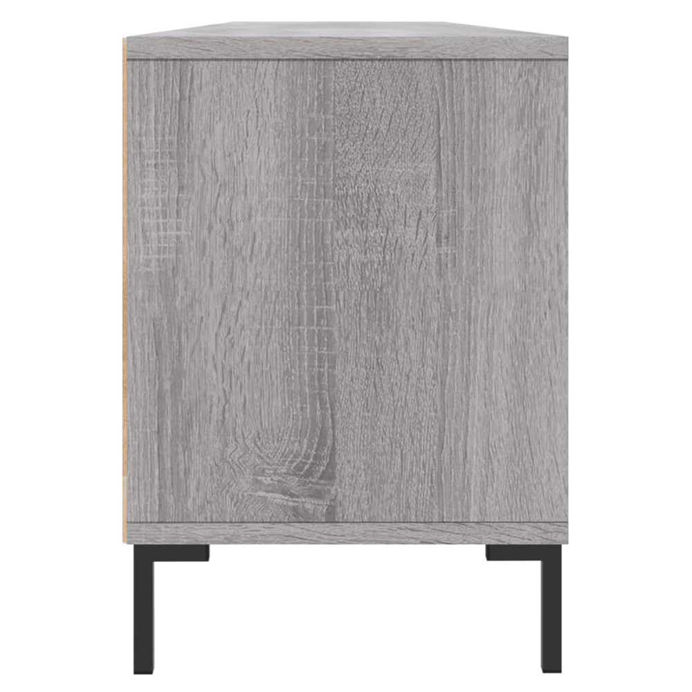 vidaXL 3 Drawer 3 Shelf Grey Sonoma TV Cabinet Image 7
