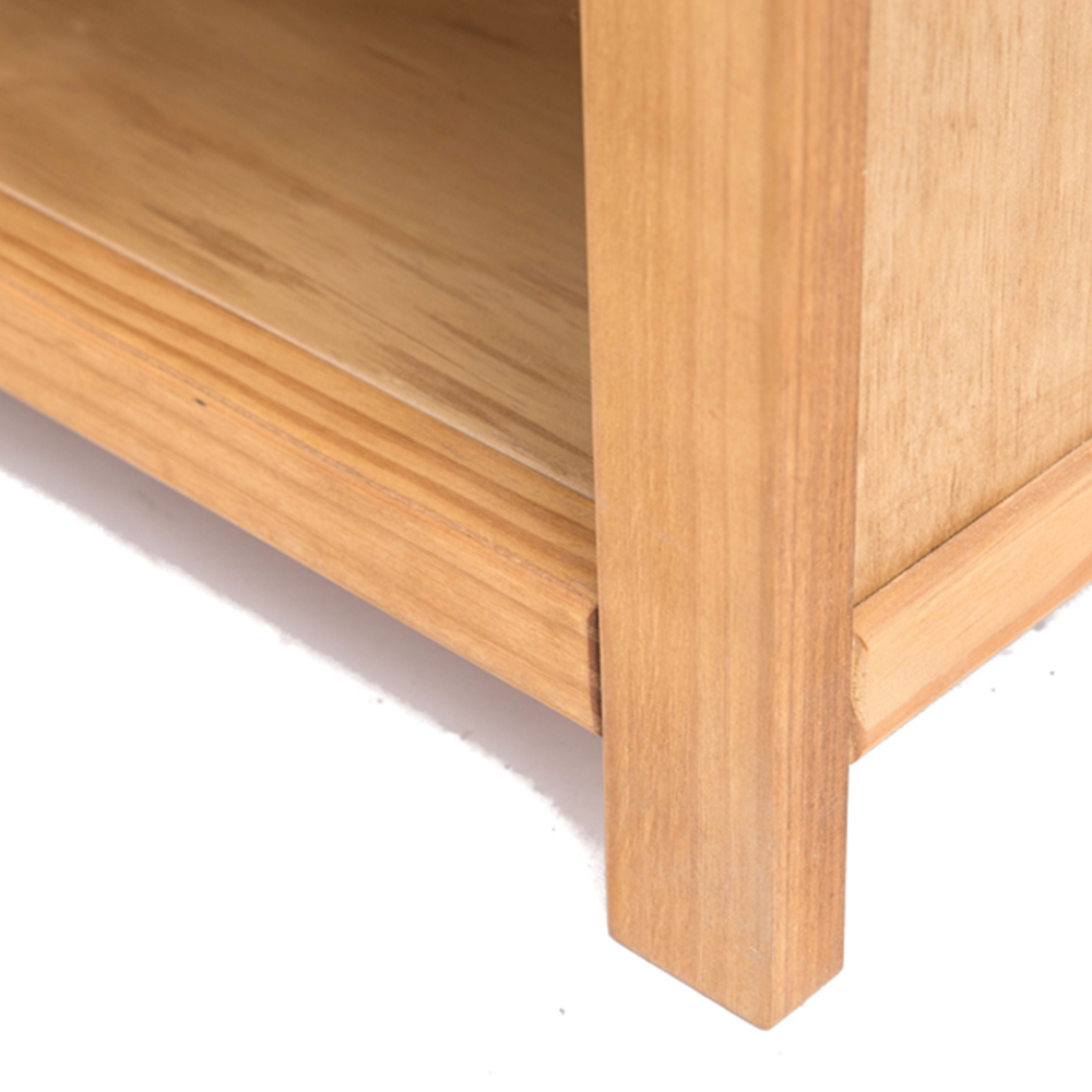 Lugo 5 Shelf Waxed Bookcase Image 6