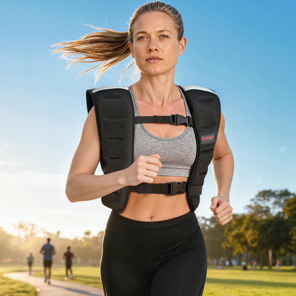 SPORTNOW 8kg Adjustable Weighted Vest with Straps and Reflective Strips Image 2