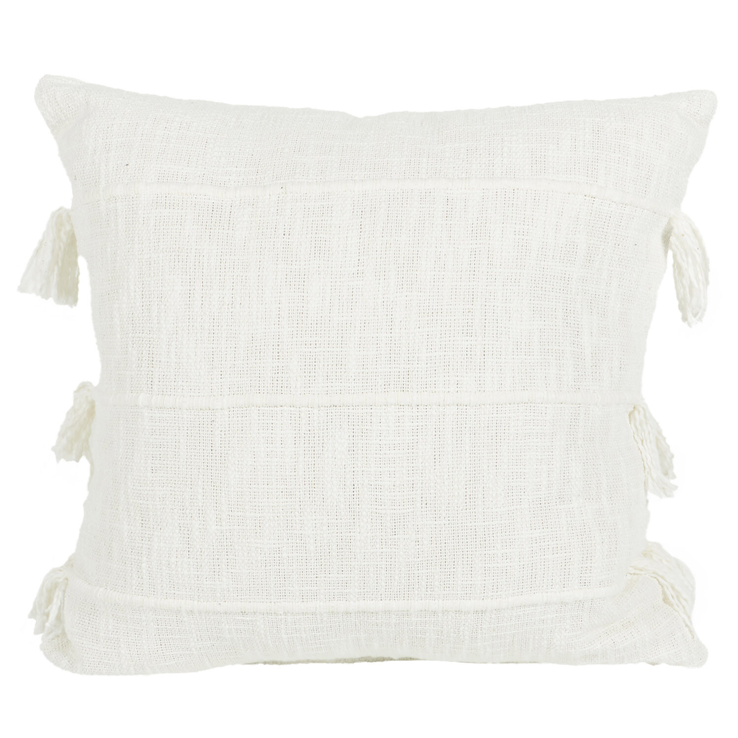 Eboni Tassel Cushion - Natural Image 1